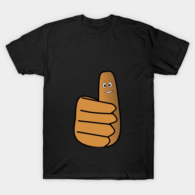 Cartoon illustration of hand giving thumbs up T-Shirt by Jorgi125